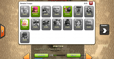 Clash of Clans - Clan Wars Donations