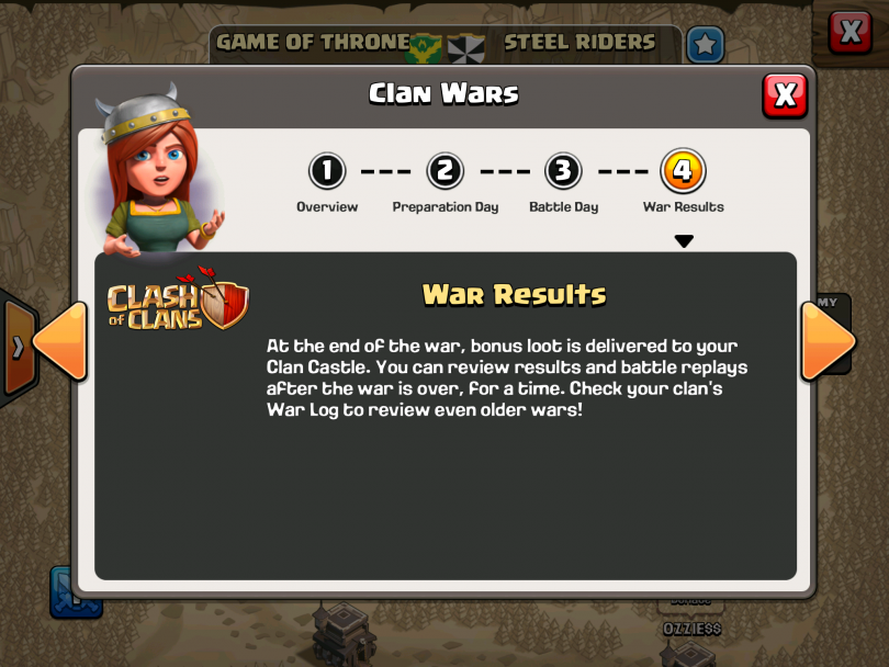 Clash of Clans - Clan Wars War Results